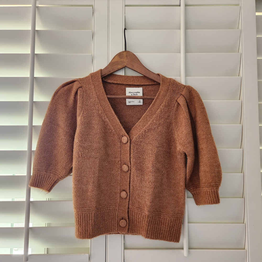 Brown Button-Up Cardigan